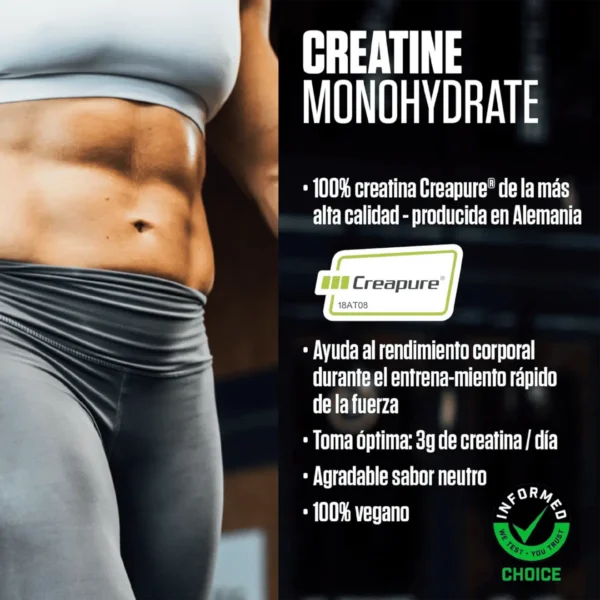 CREATINA MICRONIZADA 147 SERVIDAS – DYMATIZE (500 g / 147 SERVIDAS) - Imagen 2